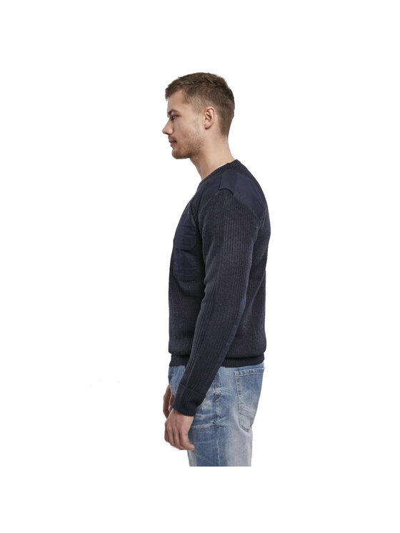 Brandit Brandit Sweter 5018.8.5XL Granatowy Regular Fit