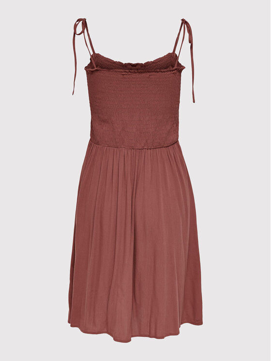 ONLY ONLY Letné šaty Annika 15193884 Hnedá Slim Fit