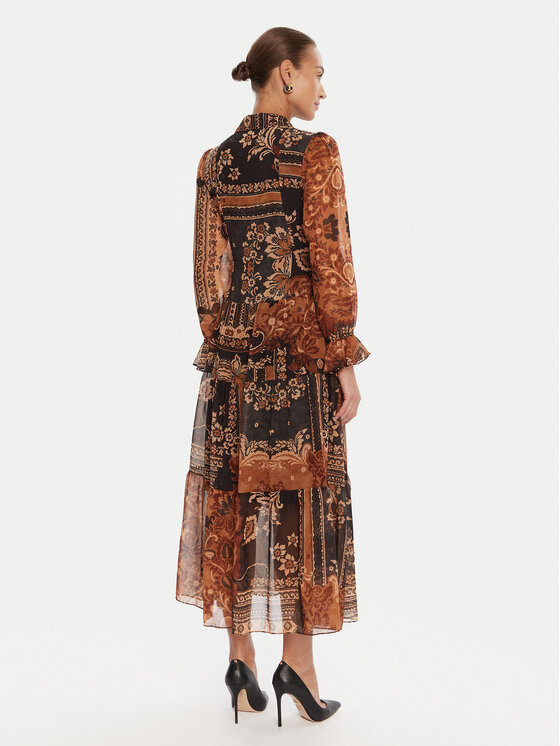 Rinascimento Rinascimento Abito da cocktail CFC0125465003 Marrone Regular Fit