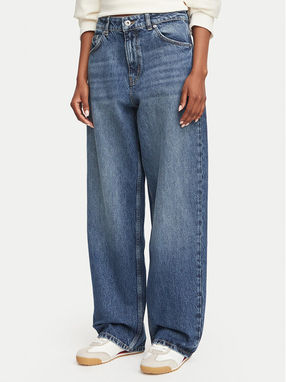 HUGO HUGO Дънки Leni 50564951 Тъмносин Relaxed Fit