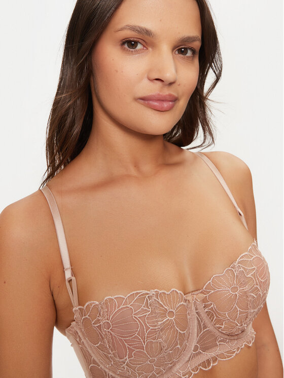 Hunkemöller Hunkemöller Biustonosz balkonetka Anya 206265 Beżowy