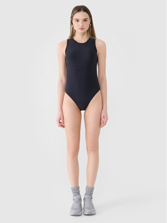 4F 4F Body 4FWSS25TBODF005-20S Czarny Slim Fit