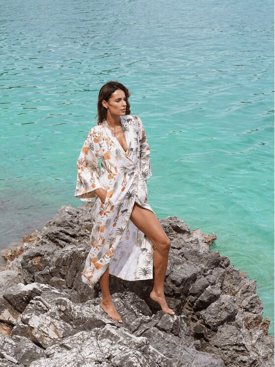 Solié Solié Kimono Nuphar Pomarańczowy