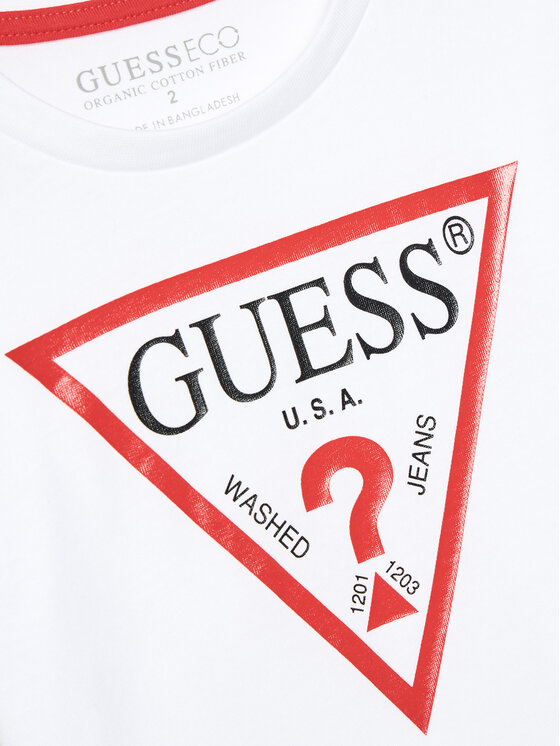 Guess Guess T-shirt N73I55 K8HM0 Bijela Regular Fit