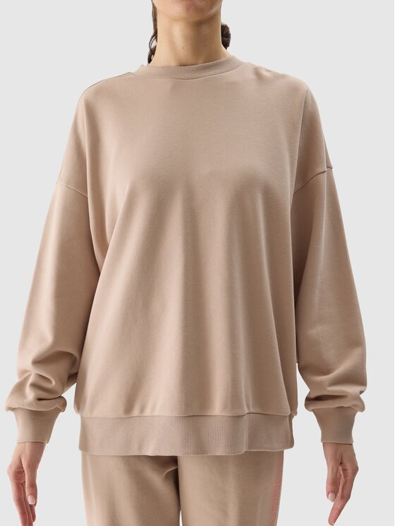 4F 4F Felpa 4FWSS24TSWSF1055 Marrone Oversize