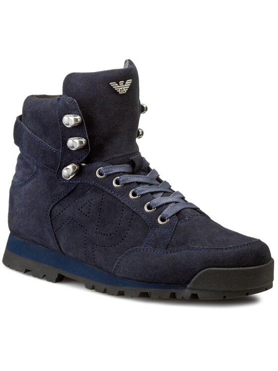 Armani Jeans Armani Jeans Auliniai batai B6567 97 L8 Tamsiai mėlyna