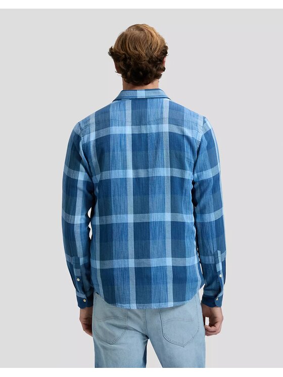 Lee Lee Koszula CLEAN WESTERN SHIRT Niebieski Regular Fit