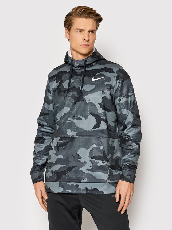 Nike Nike Techninis džemperis Camo Training DD1757 Žalia Regular Fit