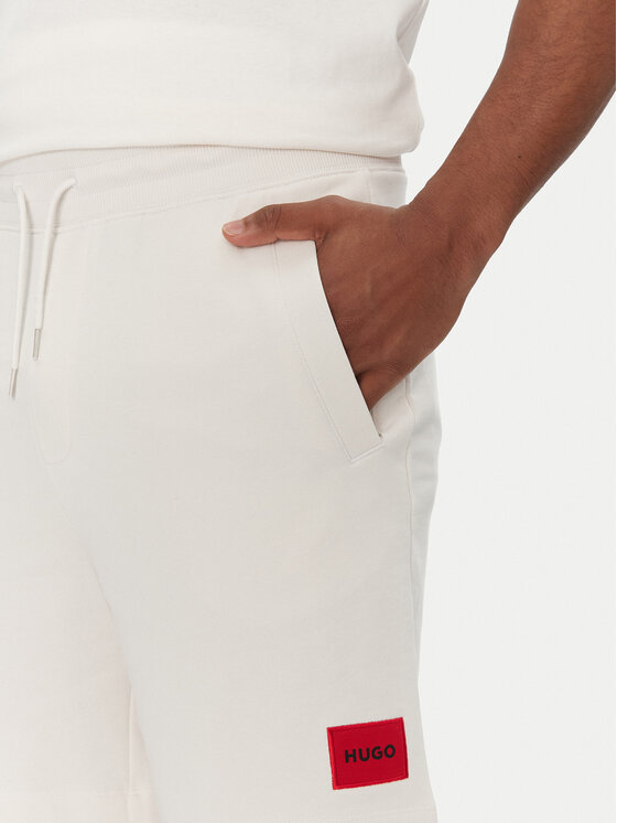 HUGO HUGO Pantaloni scurți sport Diz222 50466196 Écru Regular Fit