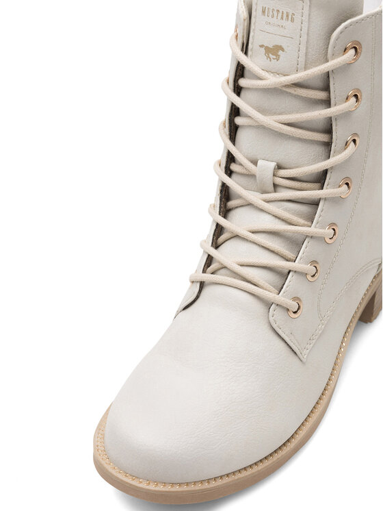Mustang Mustang Botine 1402-502 Alb