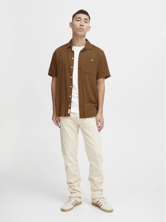 Blend Blend Πουκάμισο 20716363 Καφέ Regular Fit