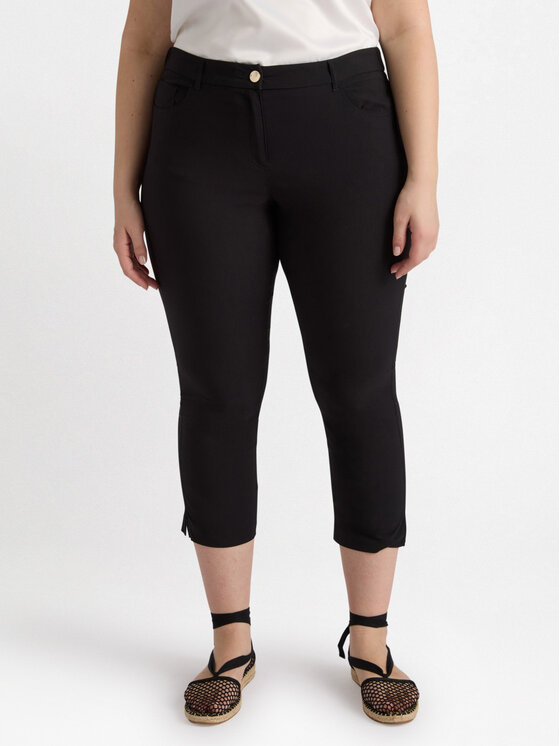 Fiorella Rubino Fiorella Rubino Spodnie materiałowe P155L002143N033 Czarny Regular Fit