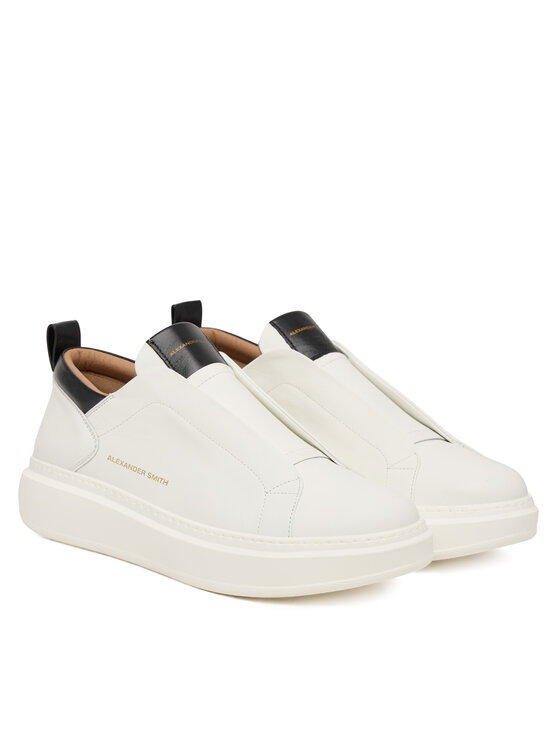 Alexander Smith Alexander Smith Sneakersy Wembley Man Slip-On ASBDWLM 2384 Bílá