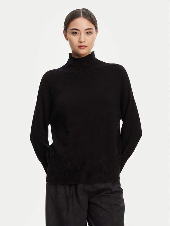 Marella Marella Bluză cu gât Ismaele 2523366394 Negru Oversize