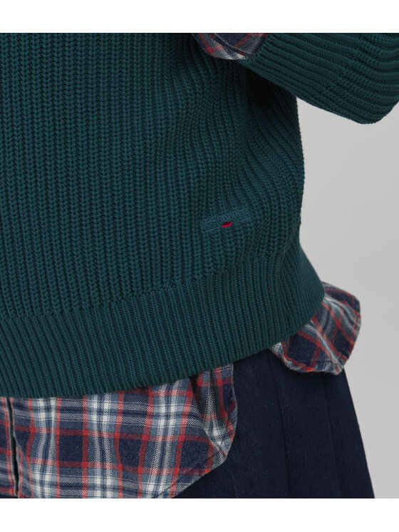 Lee Cooper Lee Cooper Sweter YANA Zielony ciemny