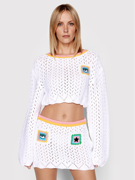 Maglione 72CBFM07 Bianco Regular Fit