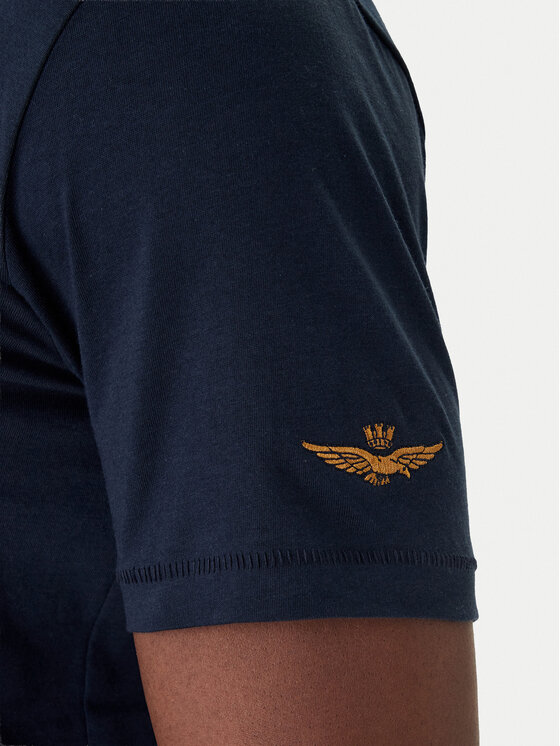 Aeronautica Militare Aeronautica Militare T-Shirt 261TS2538UJ00727 Tmavomodrá Regular Fit