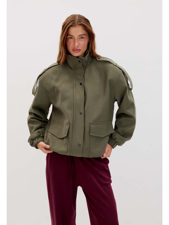 Mirons Mirons Kurtka przejściowa soft Khaki Regular Fit