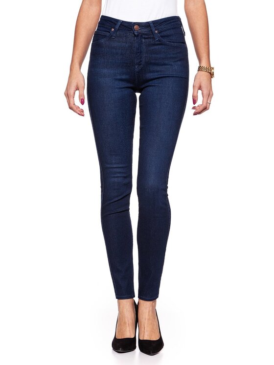 Lee Lee Jeansy SCARLETT HIGH Niebieski Skinny Fit
