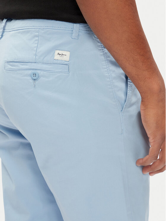 Pepe Jeans Pepe Jeans Pantaloni chino PM211873 Albastru celest Slim Fit