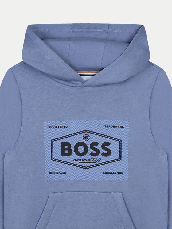 BOSS Boss Bluză J51194 D Albastru Regular Fit
