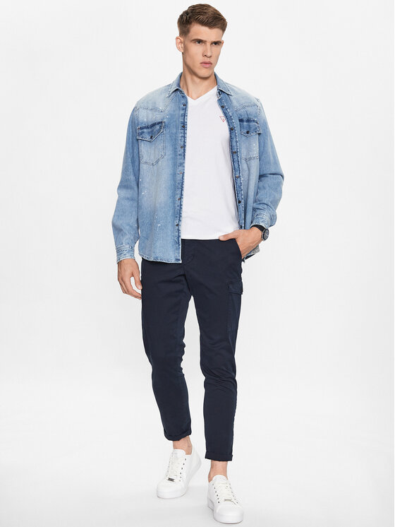 Guess Guess T-shirt M2YI32 J1314 Bianco Slim Fit