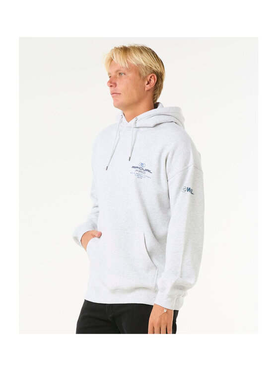 Rip Curl Rip Curl Bluza Rip Curl Pro 25 Event Hood Szary Relaxed Fit