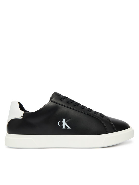 Calvin Klein Sneakers Low Pro Cup Laceup Lth Moire HW0HW02845 Negru