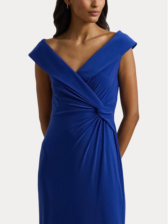LAUREN RALPH LAUREN LAUREN RALPH LAUREN Večerna obleka 253863940021 Modra Slim Fit