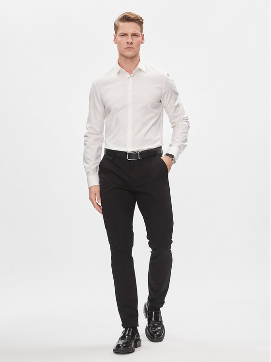 Calvin Klein Calvin Klein Πουκάμισο K10K112301 Λευκό Slim Fit