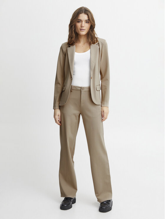 Fransa Fransa Pintsak 20611867 Beež Regular Fit