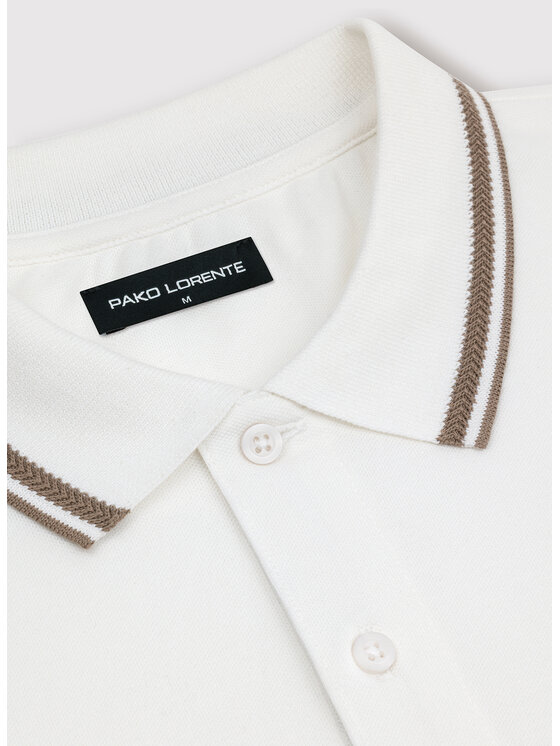Pako Lorente Pako Lorente Polo P26WF-TX-004 Biały Regular Fit