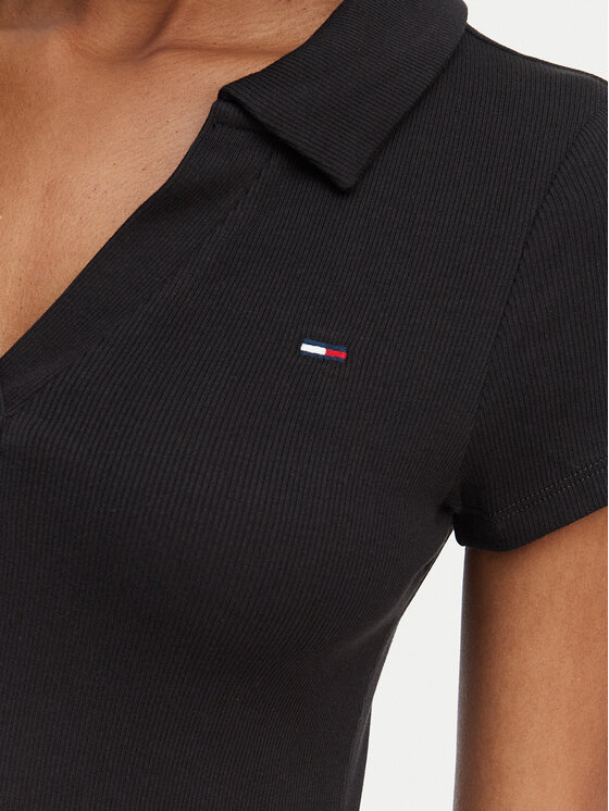 Tommy Jeans Tommy Jeans Kleid für den Alltag DW0DW23482 Schwarz Regular Fit