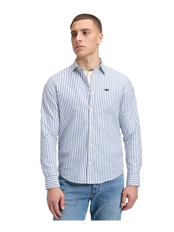 Lee Lee Koszula 112386379 Niebieski Regular Fit