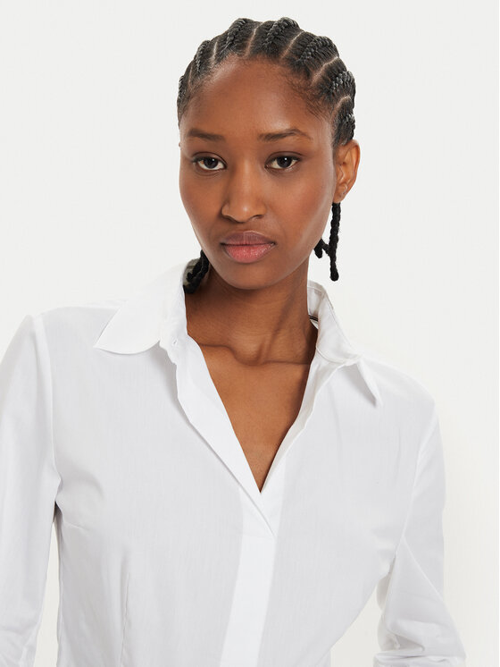 BOSS Boss Särk Bashinah 50499433 Valge Slim Fit