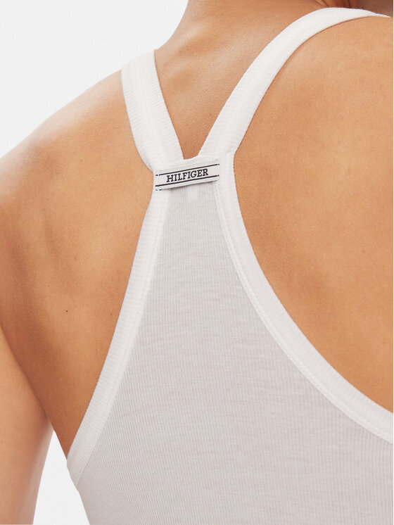 Tommy Hilfiger Tommy Hilfiger Top UW0UW05200 Alb Slim Fit