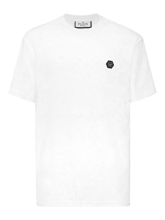 PHILIPP PLEIN PHILIPP PLEIN T-Shirt 26187 Biały Regular Fit