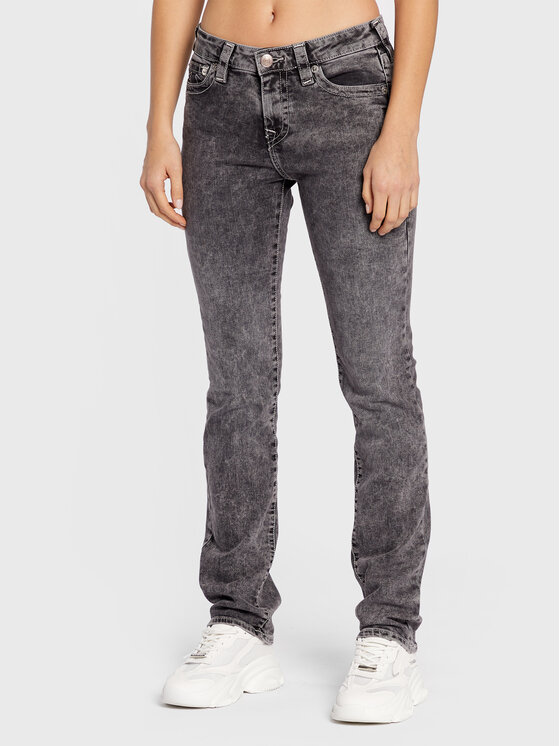 True Religion Jeans hlače Billie 205692 Siva Straight Fit