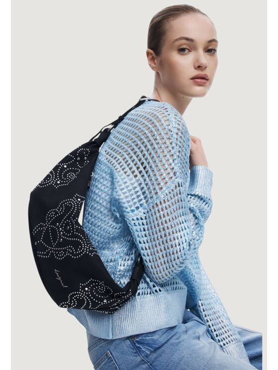 Desigual Desigual Σάκος BAG_POKER FACE MUNSTER 2 Μαύρο