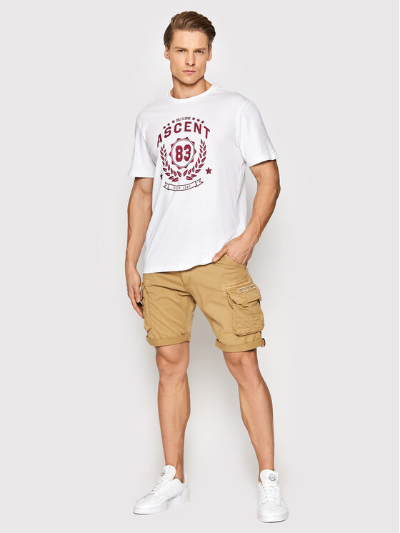 Alpha Industries Alpha Industries Auduma šorti Crew 176203 Bēšs Regular Fit
