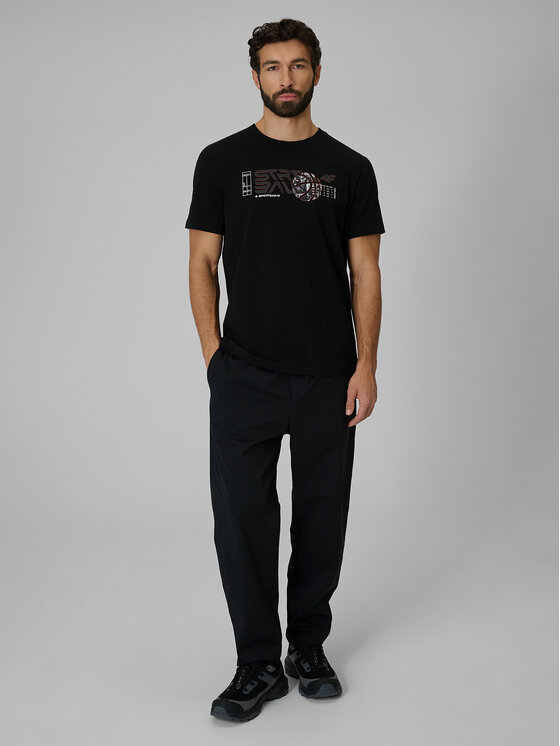 4F 4F T-Shirt ESSENTIAL 2 Czarny Regular Fit