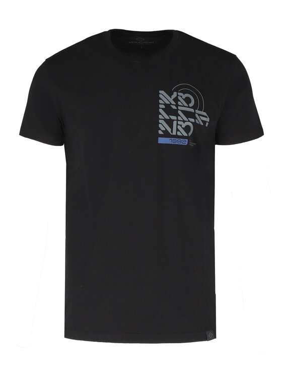 Volcano Volcano T-Shirt T-RINE Czarny Regular Fit