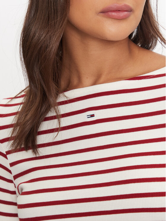 Tommy Jeans Tommy Jeans Särkpluus Breton DW0DW19817 Punane Slim Fit