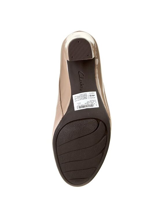 Clarks Czo enka Basil Auburn 261052914 Be owy Modivo.pl