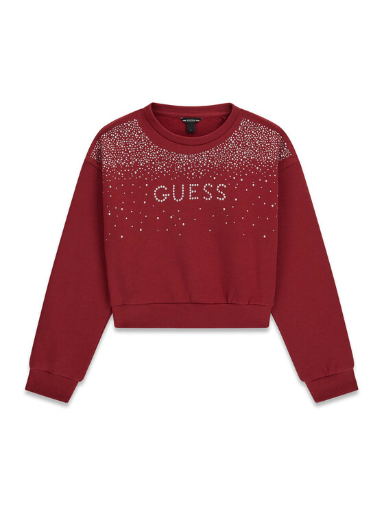 Guess Guess Світшот J6BQ02 K6084 Темно-червоний Relaxed Fit