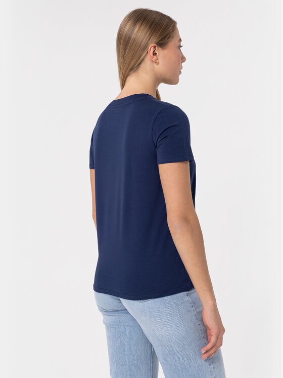 BASICLO BASICLO T-Shirt BSL-004-40 Granatowy Regular Fit