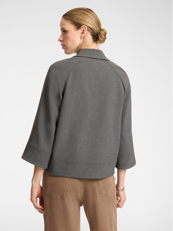 Elena Mirò Elena Mirò Giacca outdoor R045P000078N023 Grigio Boxy Fit