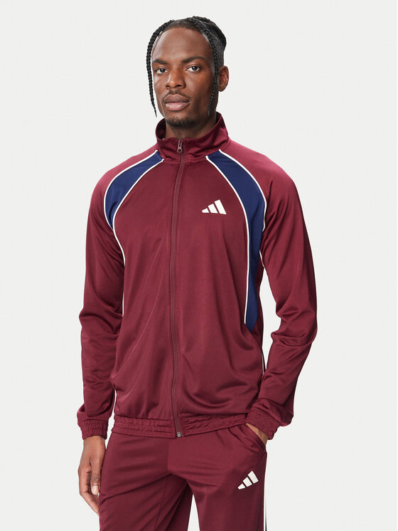 adidas adidas Tuta Colour Block KH2731 Bordeaux Regular Fit