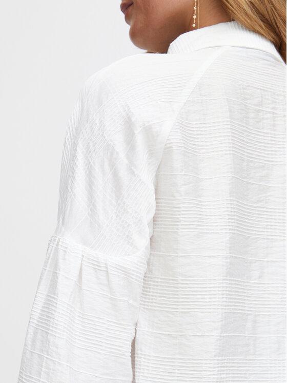 Fransa Fransa Camicia 20612828 Bianco Relaxed Fit