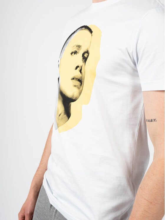 Antony Morato Antony Morato T-shirt MMKS02166-FA100144 Bianco Regular Fit